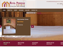 Tablet Screenshot of hotelmeridianshimla.in